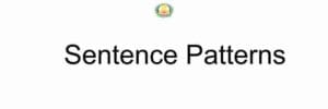 Samacheer Kalvi 10th English Grammar Sentence Patterns