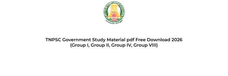 TNPSC Government Study Material for TNPSC Aspirants 